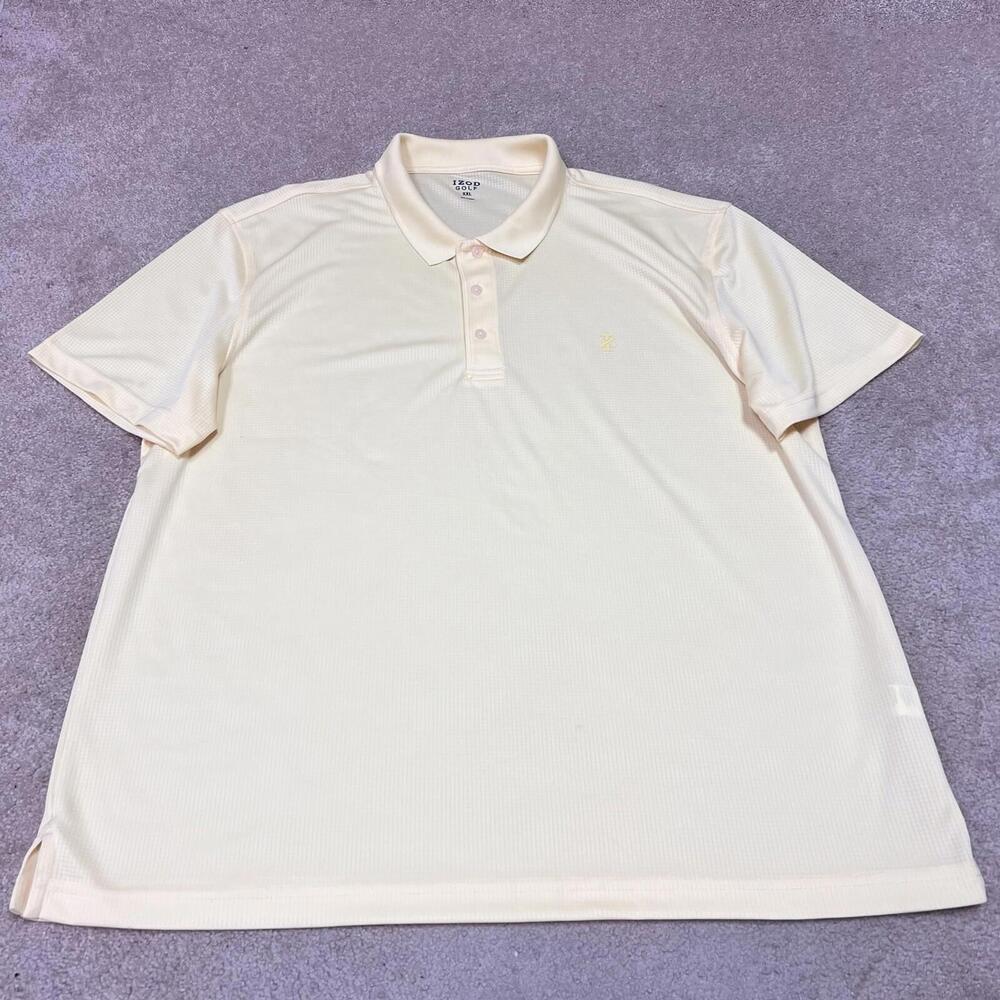 Izod Golf Polo Men’s Yellow Short Sleeve Size XXL
